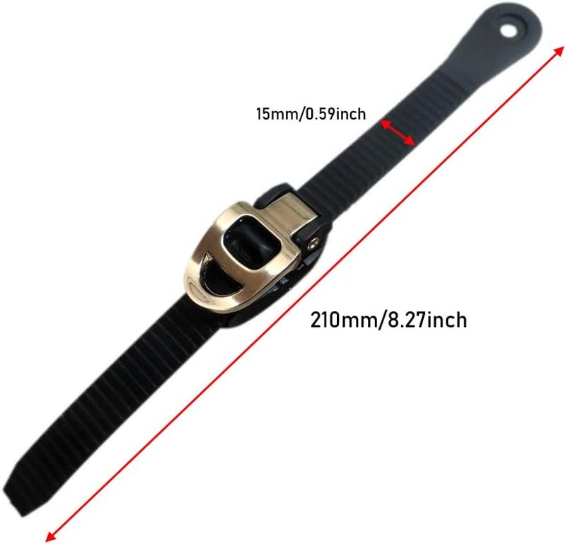 SquEqu 2 Set Roller Skates Strap with Adjustable Buckle Mount Screws Nuts Set Universal Replacement Engergy Straps Latches for Inline Skating Shoes Ice Blades Rollerblades Rollerskates MTB SPD Shoe - Image 2